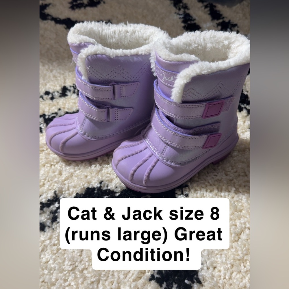 Cat & Jack Lavender Snow Boots